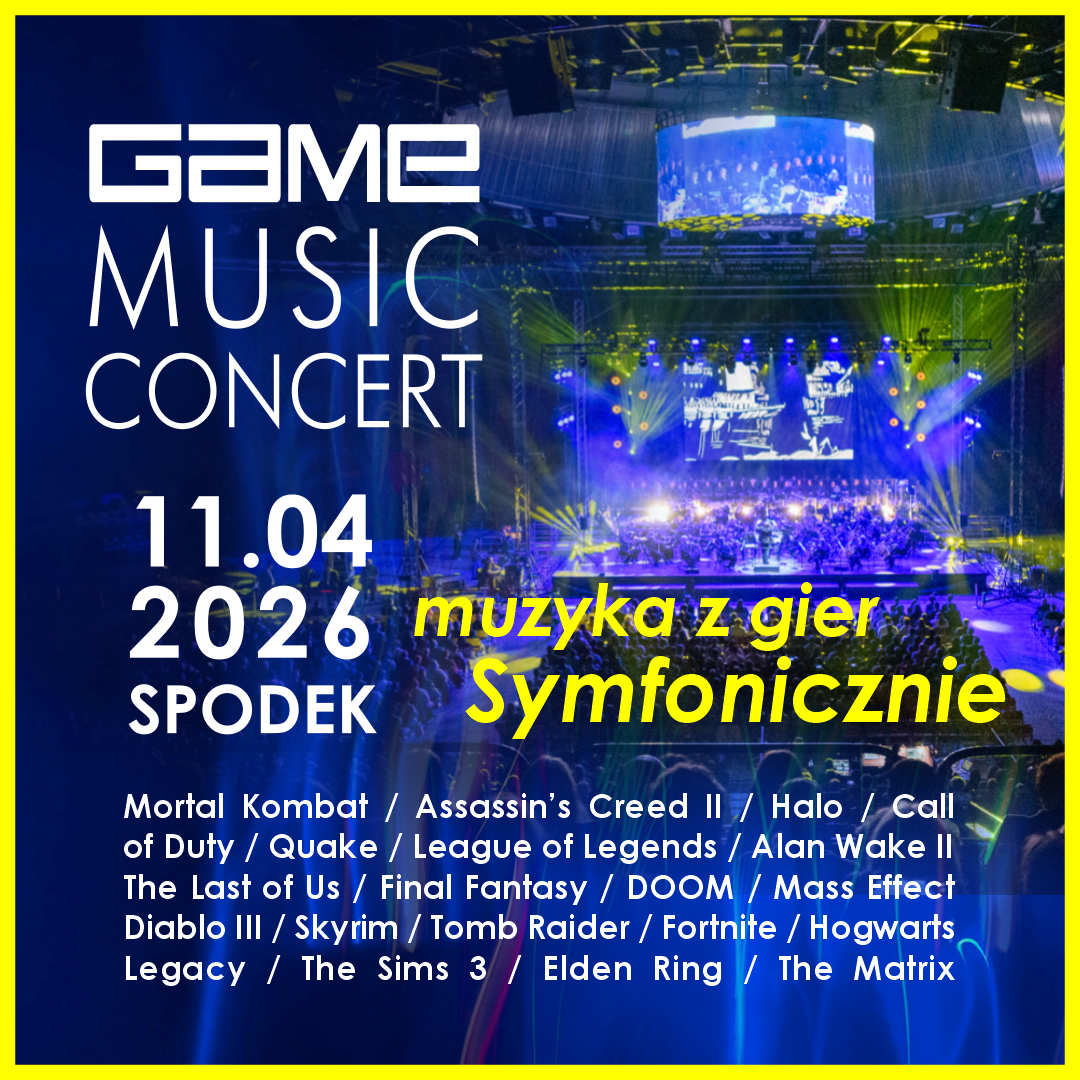 Plakat reklamowy Game Music Concert